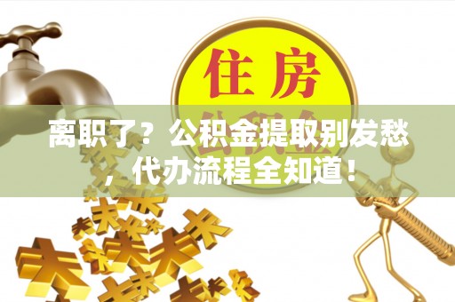 吉利离职了？公积金提取别发愁，代办流程全知道！